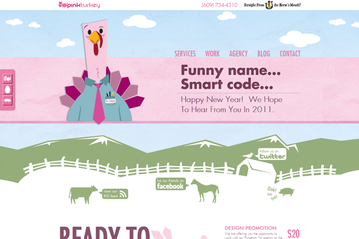 Pink Turkey website preview